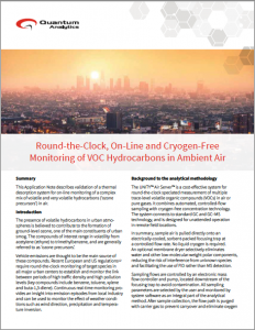Voc hydrocarbons monitoring app note