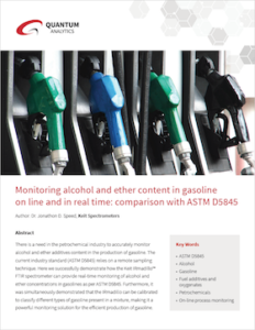 monitoring alcohol ether gasoline