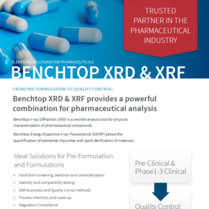 benchtop xray solutions pharmaceuticals analysis