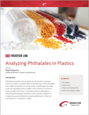 analyzing phthalates pyrolysis