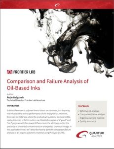 oil based inks app note