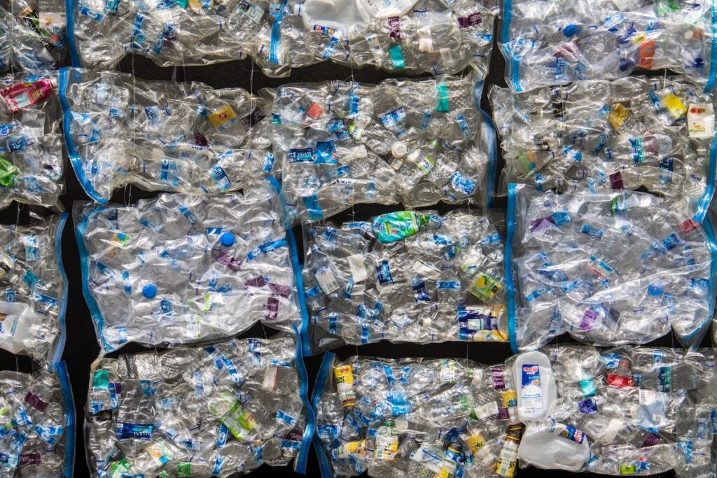 plastic bottles for recycling
