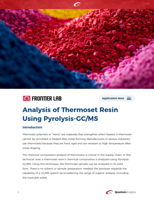 thermoset resin application note